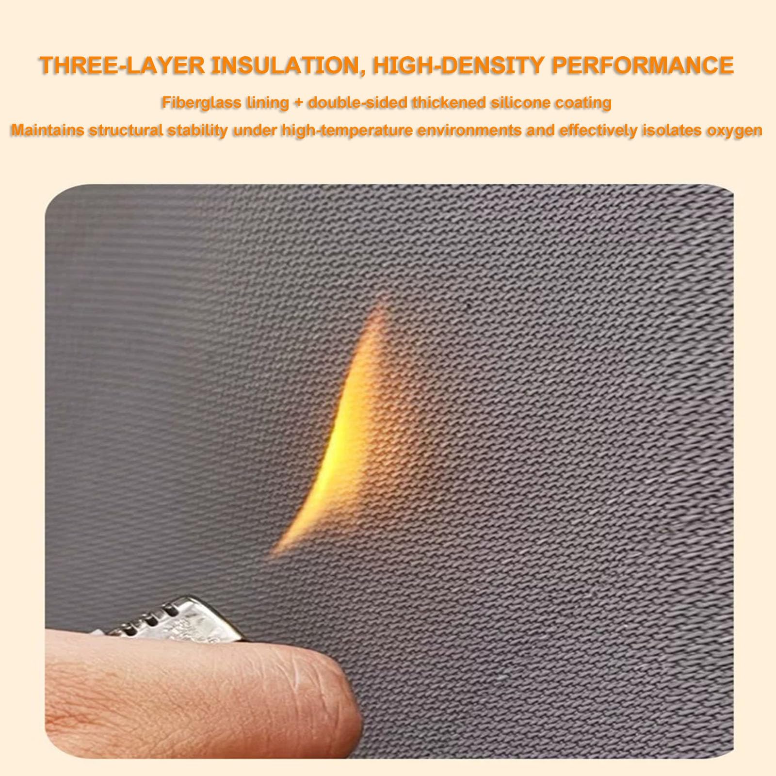 Coperta antincendio per veicoli elettrici,Copertura di fuga di emergenza | Coperta di sopravvivenza in fibra di vetro e silicone, Grande coperta ignifuga, coperta estintore di emergenza riutilizzabile