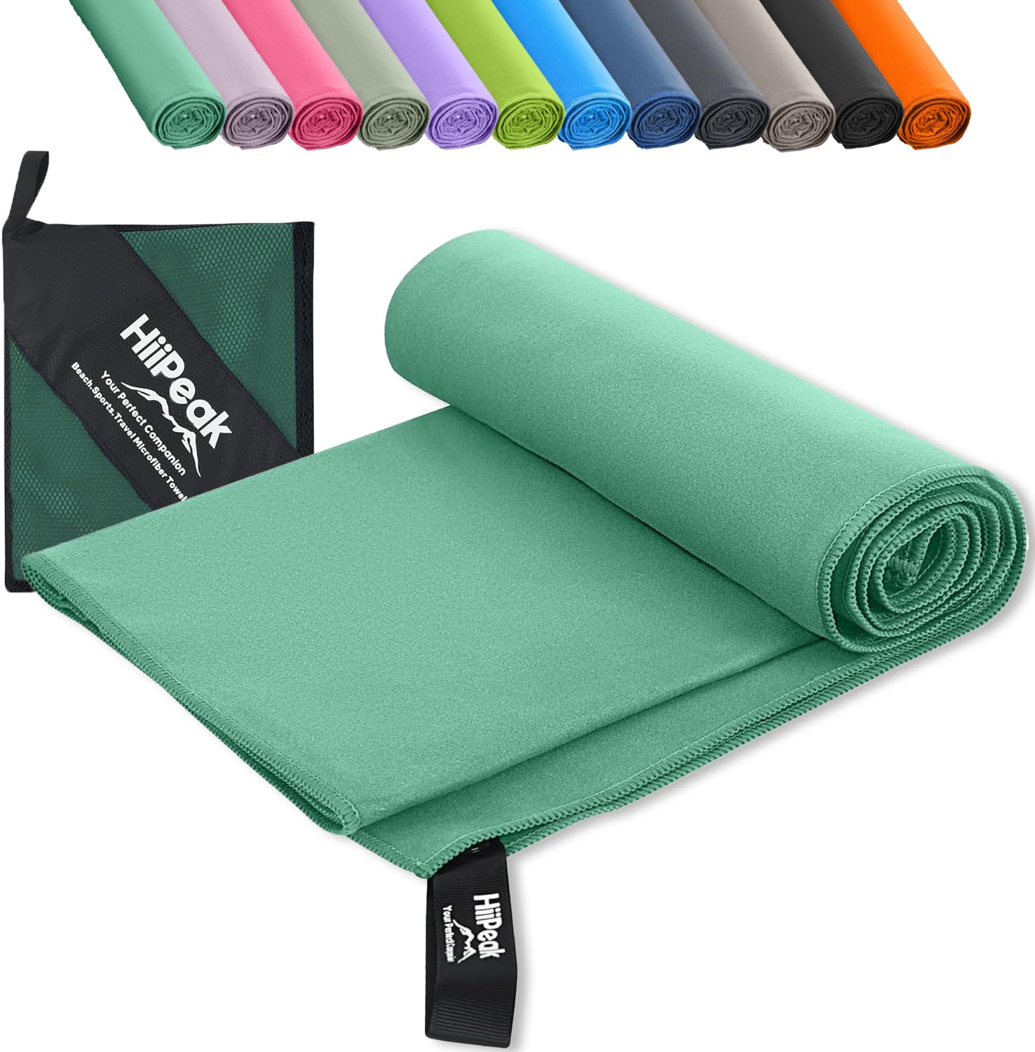 HiiPeak Mikrofaser Handtuch Kompakt und Leicht Microfaser Handtücher Fitness Schnelltrocknend microfaser Badetuch Saugfähiges Sporthandtuch Schwimm und Gym Handtuch