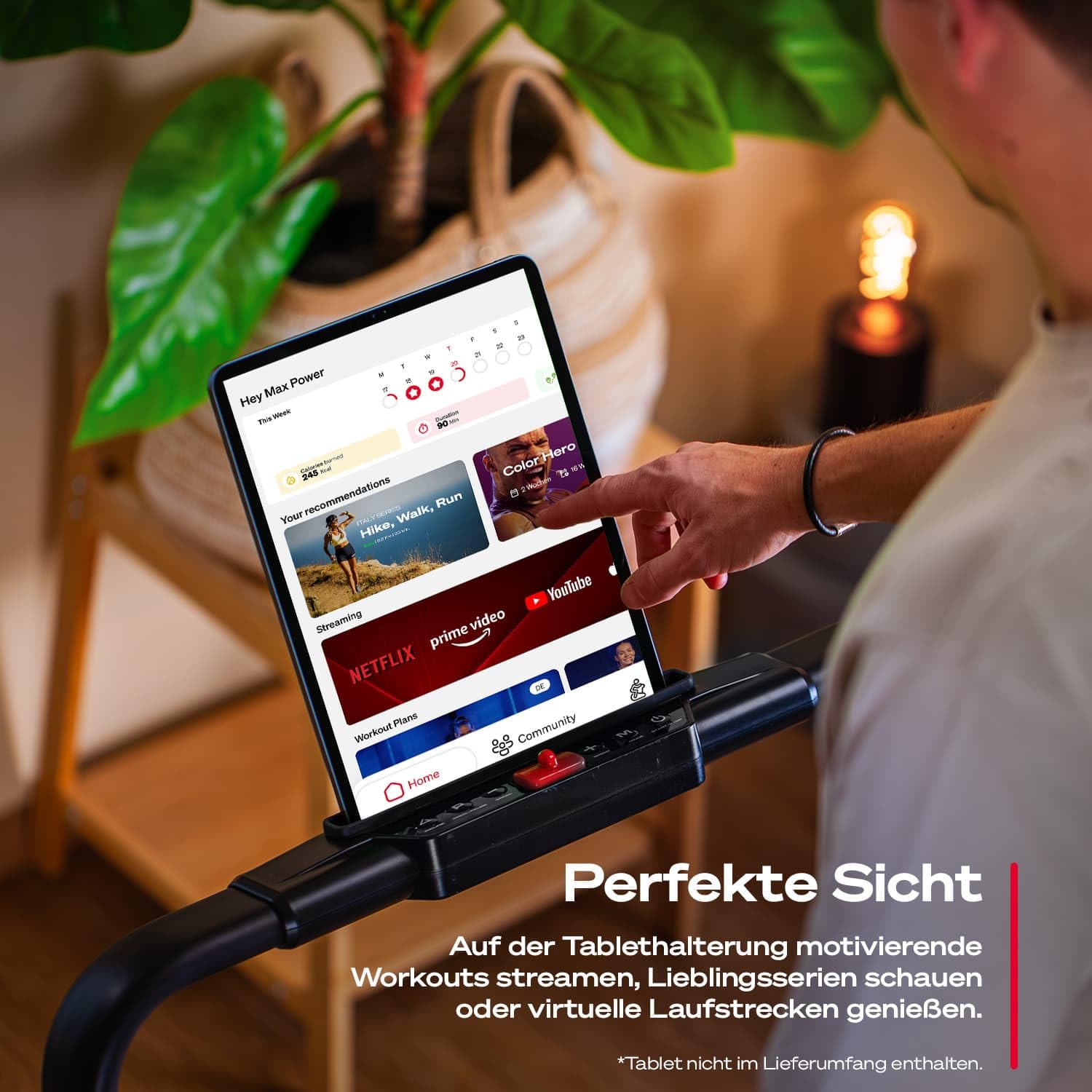Sportstech Walking Pad mit automatischer Steigung, Laufband für Zuhause, Büro & Schreibtisch, klappbar, leise, Bluetooth, Fernbedienung, bis 130 kg, Heimtrainer Cardio Joggen, sPad500, sPad1000