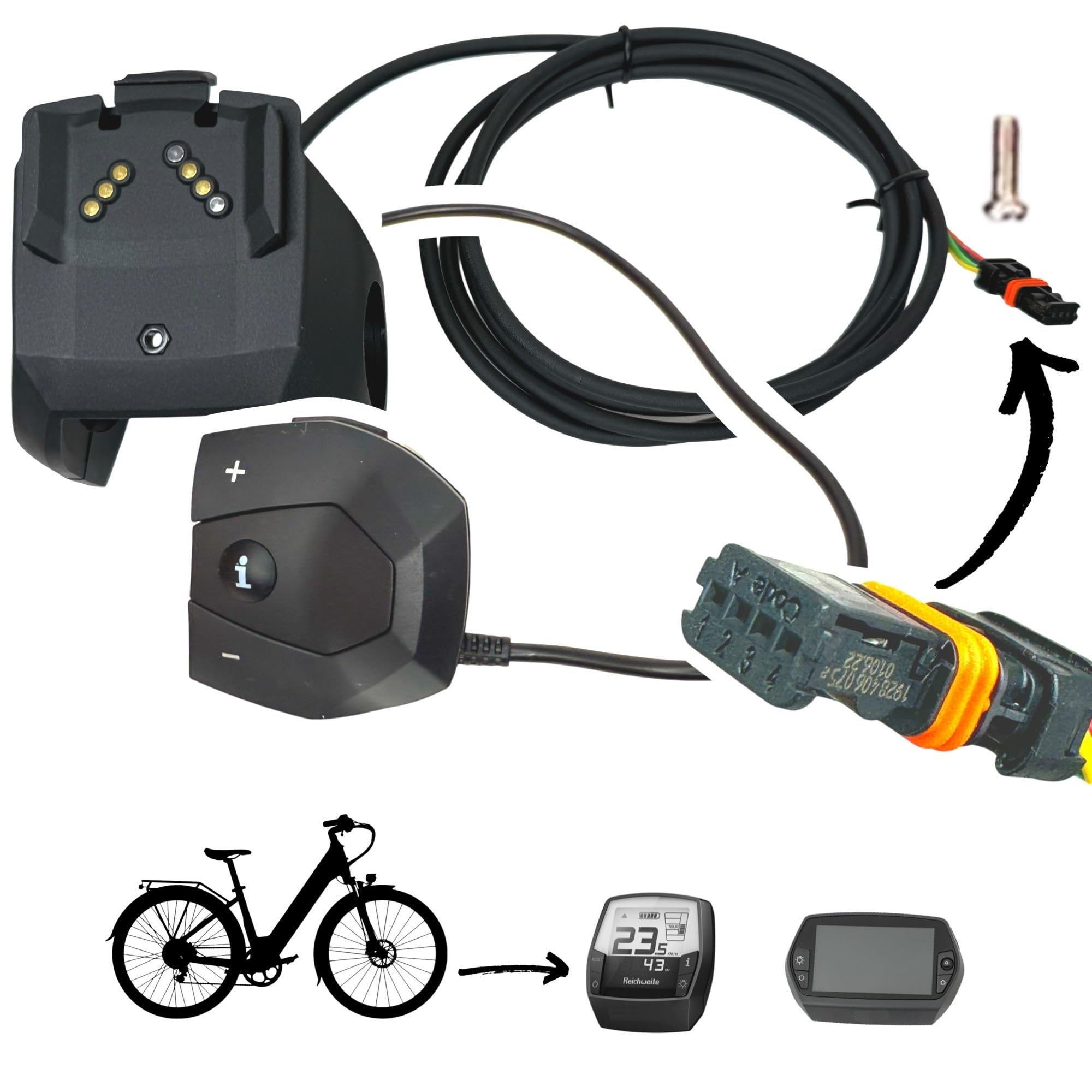 Bosch Intuvia/Nyon Displayhalter + Bedieneinheit – Original Ersatzteil