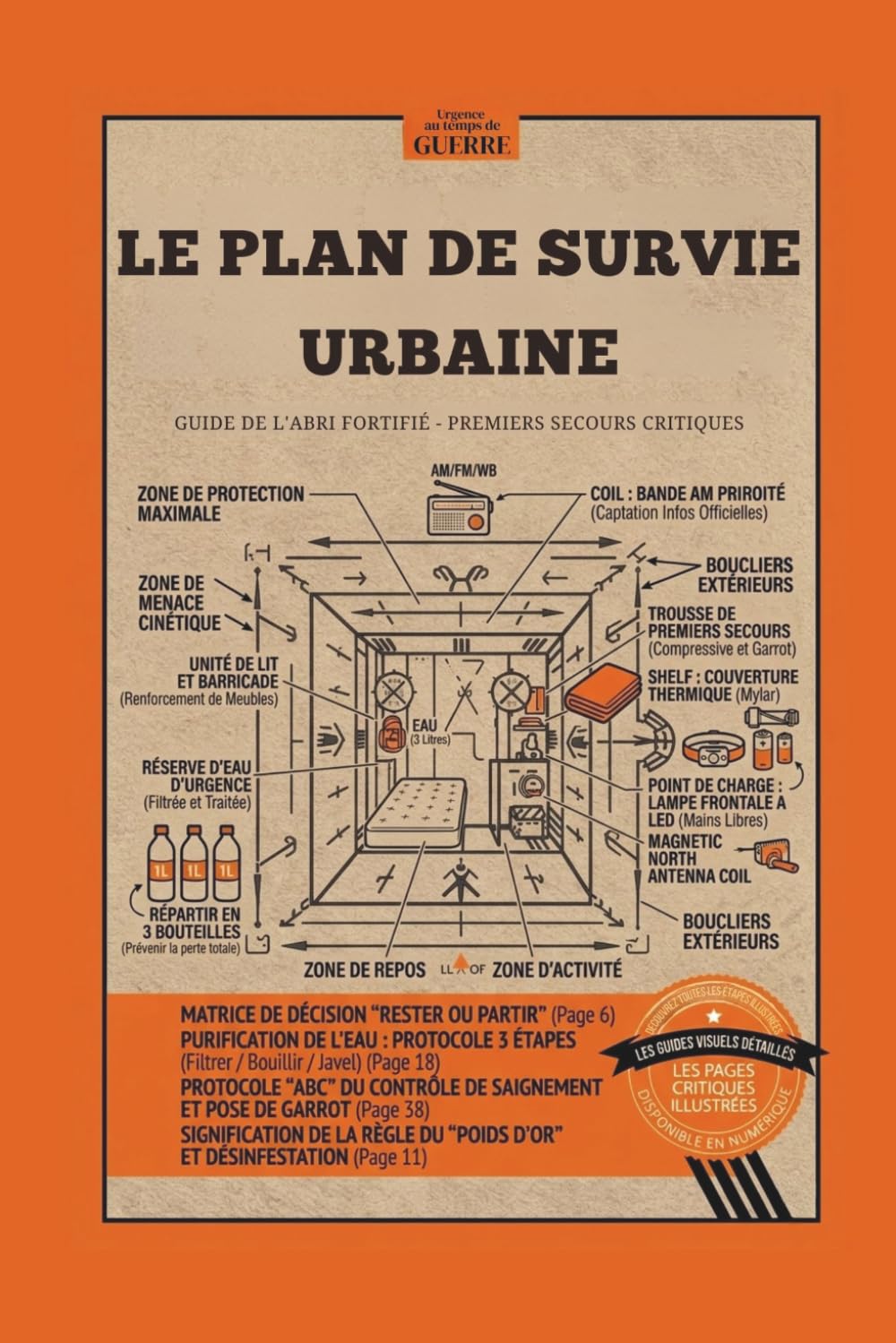 LE PLAN DE SURVIE URBAINE (ILLUSTRÉ): Le Manuel de Préparation aux Urgences : Guide Visuel pour Sécuriser votre Foyer, l'Assainissement de l'Eau, les Premiers Secours et l'Optimisation du Sac d'Évacu