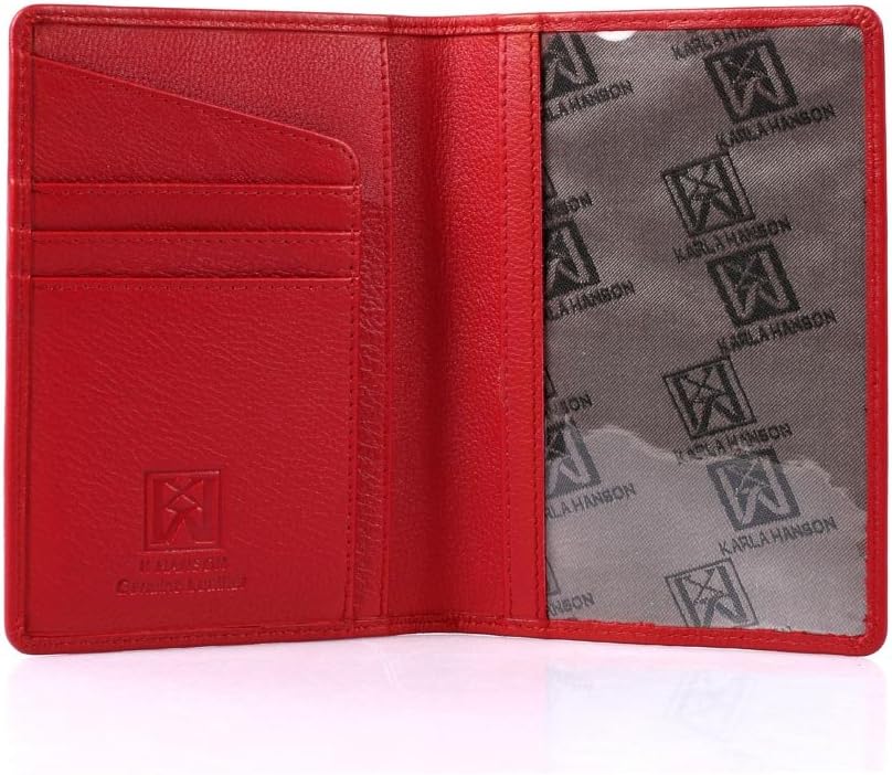 Karla Hanson RFID Blocking Genuine Leather Travel Passport Wallet (Black) image 4