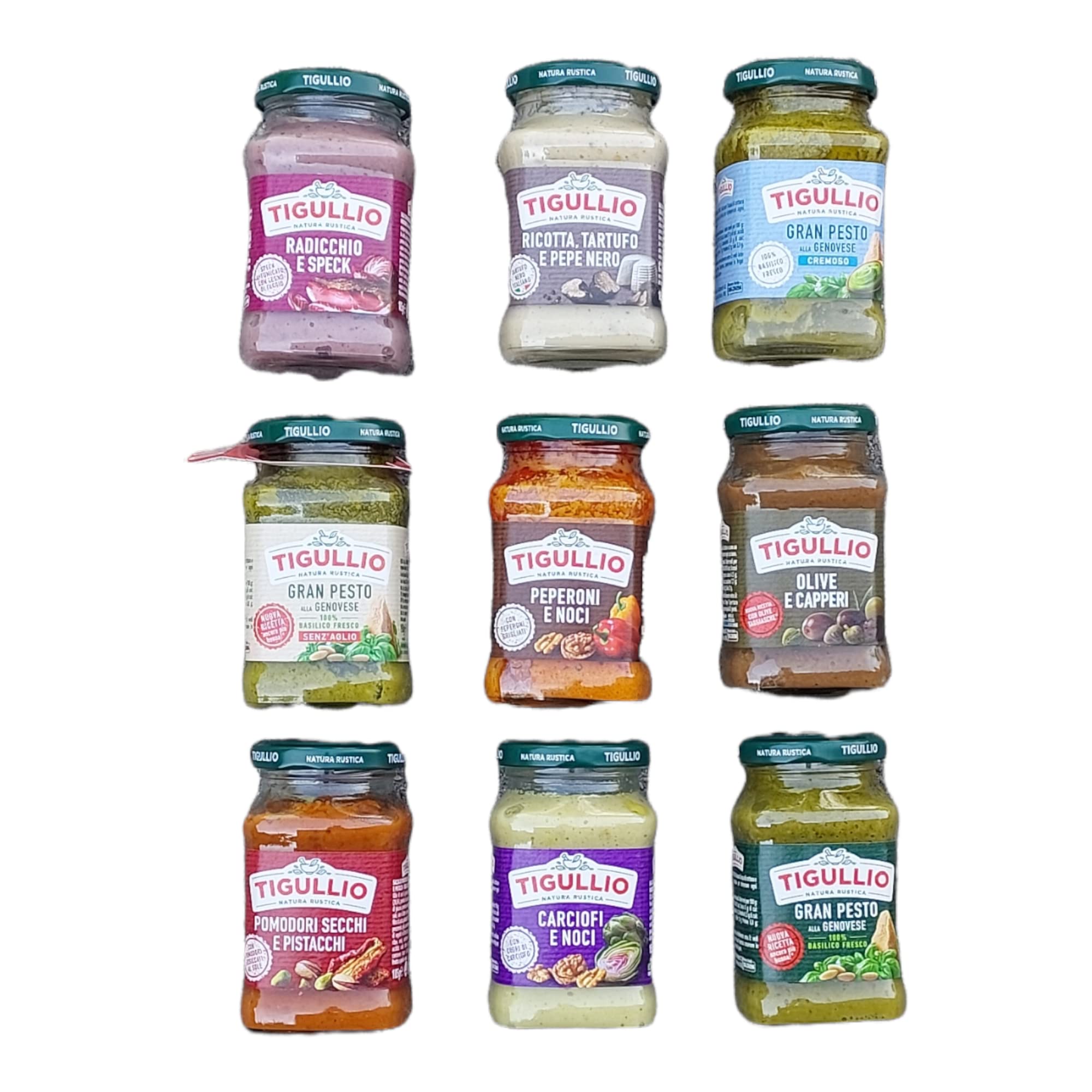 TIGULLIO PESTO ITALIA X PASTA BOX SORTIMENTE VERSCHIEDENER GESCHMACKSARTEN