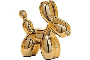 Ceramic Balloon Dog Statue for Home Decor