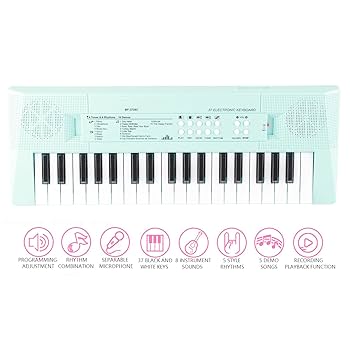 Amazon.co.jp: 電子ピアノ 電子キーボード 37キー ミニマイク