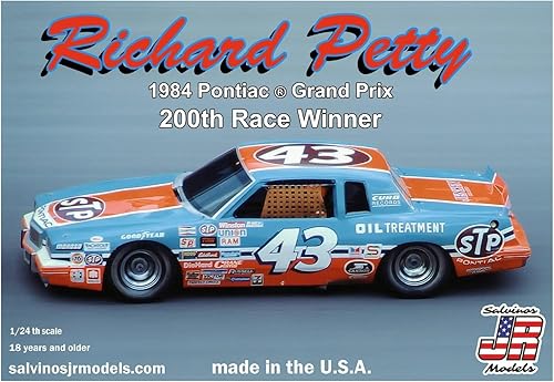 Miniatura 2 de Salvinos JR Models models RPGP1984D 1/24 Escala 1984 Gran Premio 200 Ganador de la Carrera 200 Kit de modelo de plástico, requiere montaje