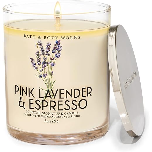Pink Lavender & Espresso Candle