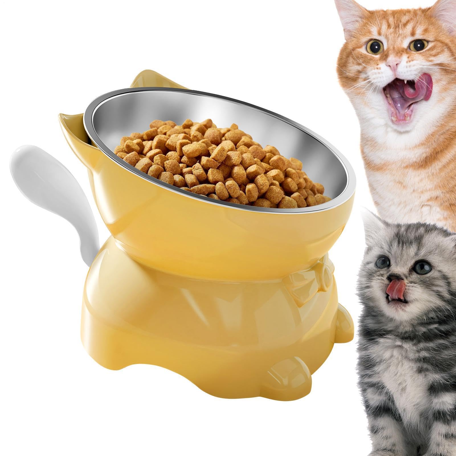 Elevated Cat Water Bowl Non-Slip Anti Vomiting Feeder