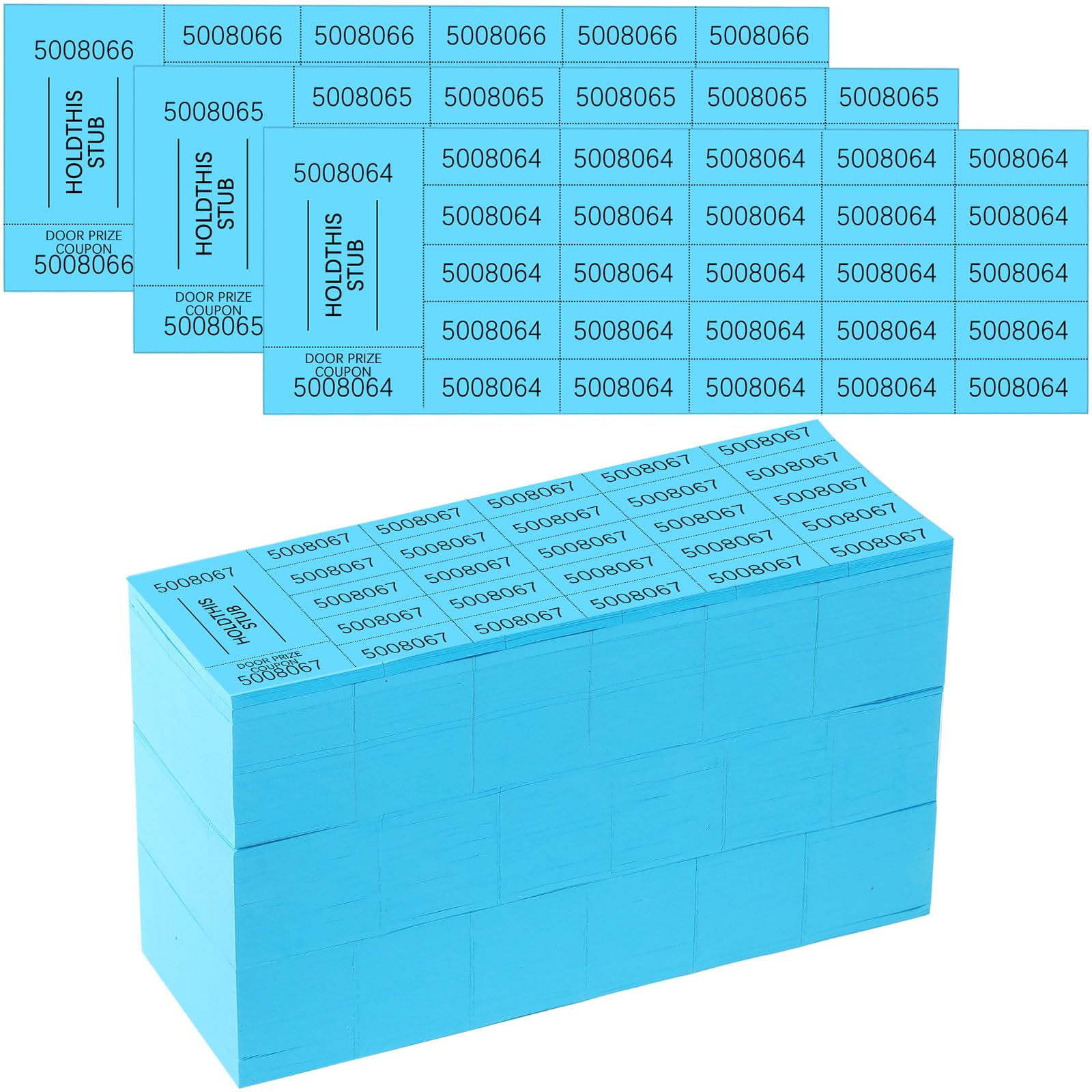 Kosiz Boletos de rifa, hojas de boletos de subasta con 25 números de oferta por hoja, boletos de rifa chinos para cesta de subastas chinas, subasta silenciosa, aula, escuela, iglesia, eventos (800)