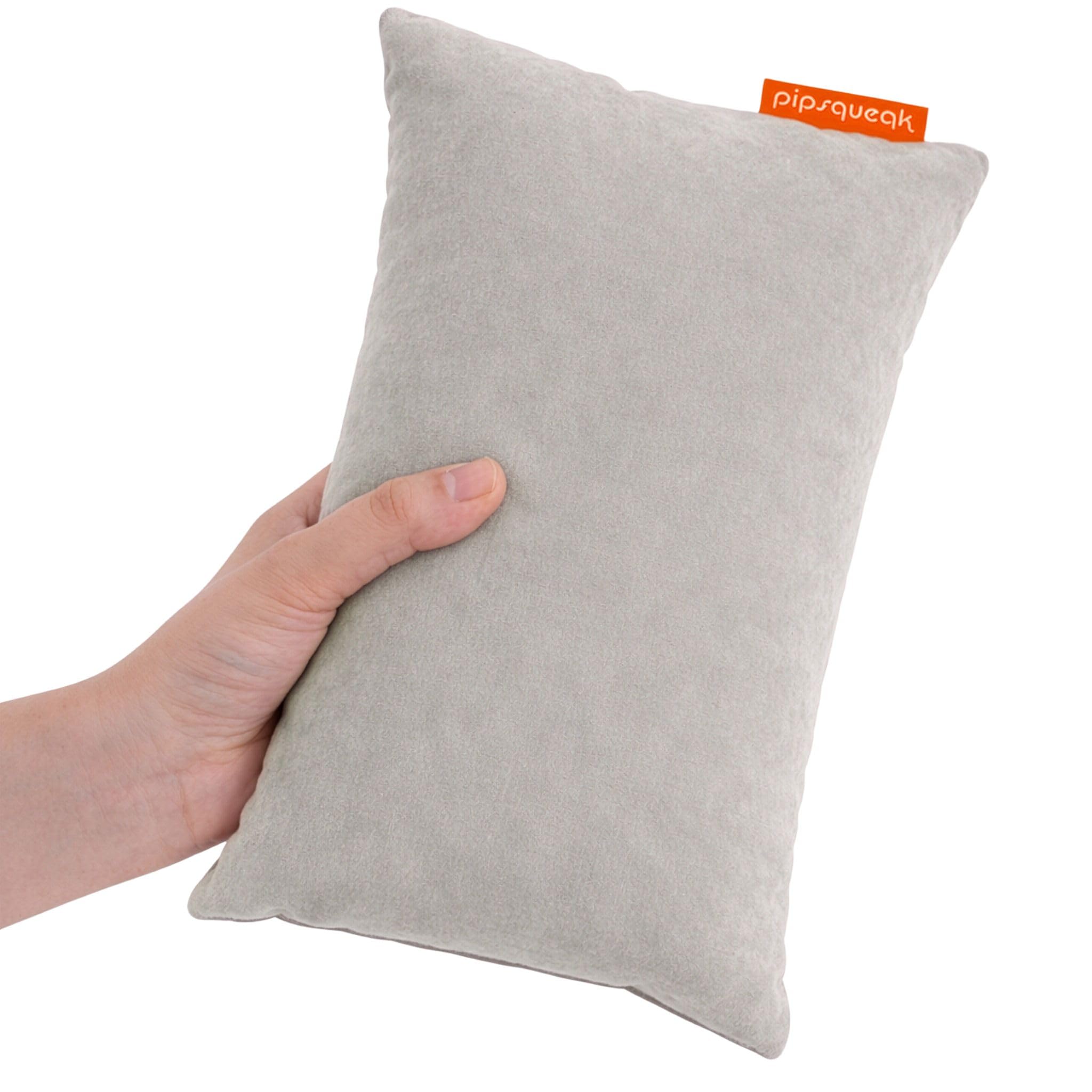 Urban Infant Gray Pipsqueak Small Pillow - Mini 11X7 - Tiny Pillow For Travel, Dogs, Kids And Chairs
