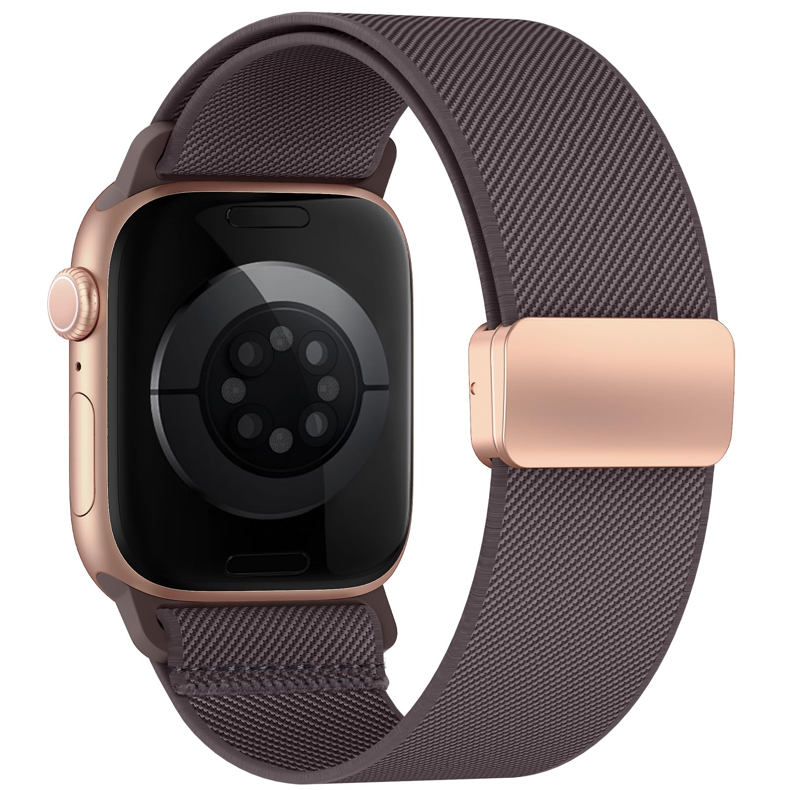 Yoohoo Elastisch Armband für Apple Watch Armband 40mm 42mm 44mm 46mm 41mm 45mm 38mm 49mm,Nylon Stoff Band Sport Strap Damen Herren für iWatch Series 11 10 9 8 7 6 5 4 3 SE/2 Ultra/Ultra 2/3