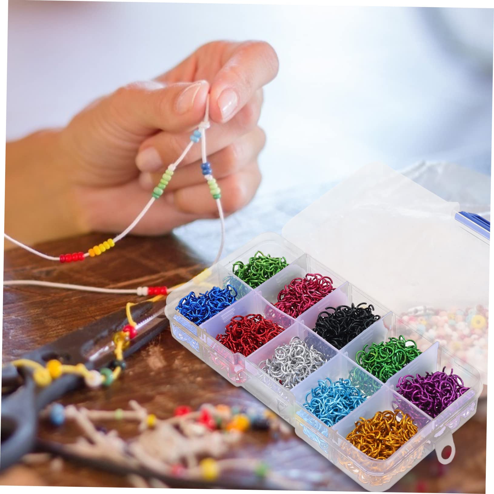 TEHAUX 500pezzi Anelli Di Giunzione Aperti Per Creazioni Di Gioielli Anelli Di Collegamento Per Bracciali e Collane Accessori Versatili Per Artigianato