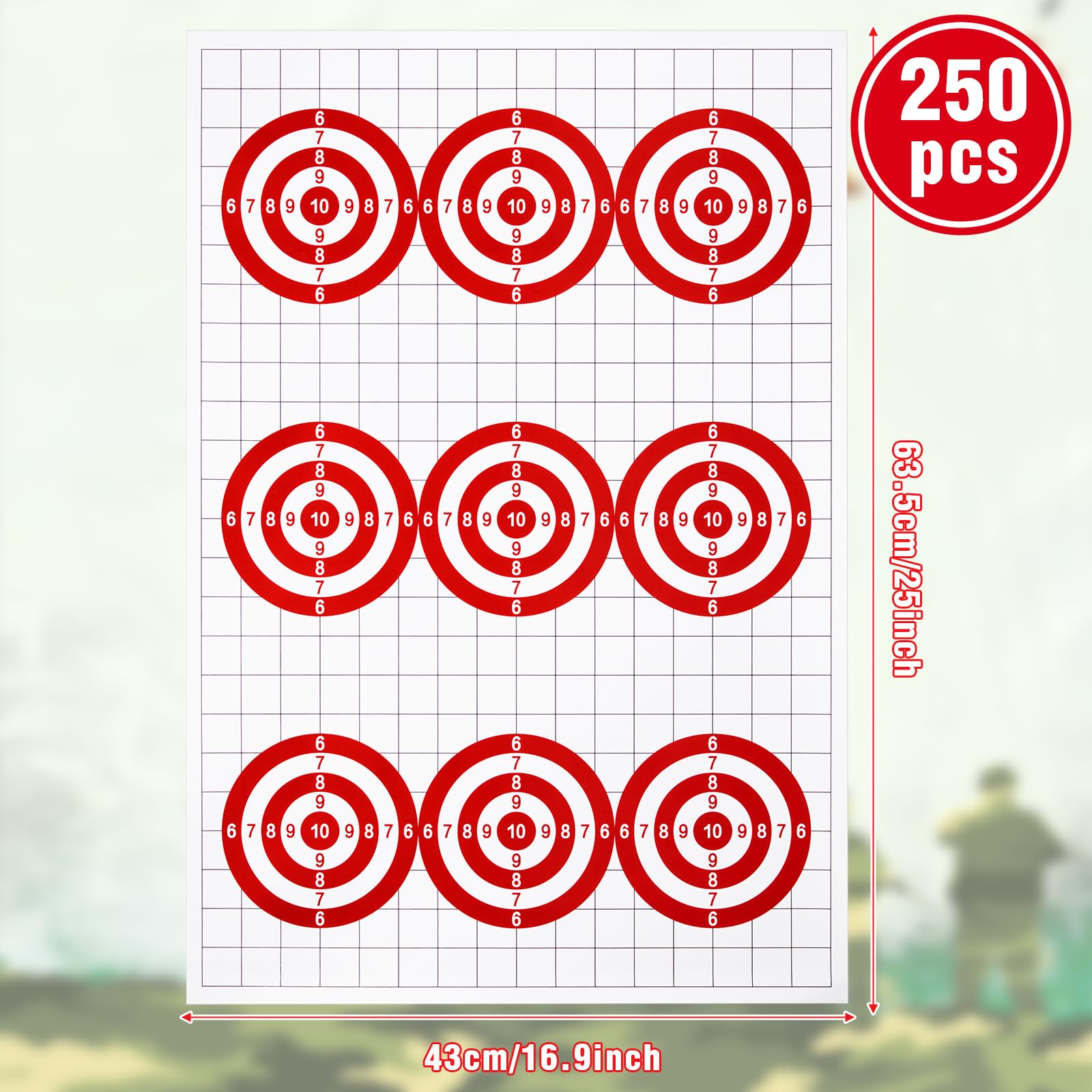Practice Range Target Snapklik.com : 200 Pcs Paper Shooting Range Targets 17 X 25 Inch Large ...
