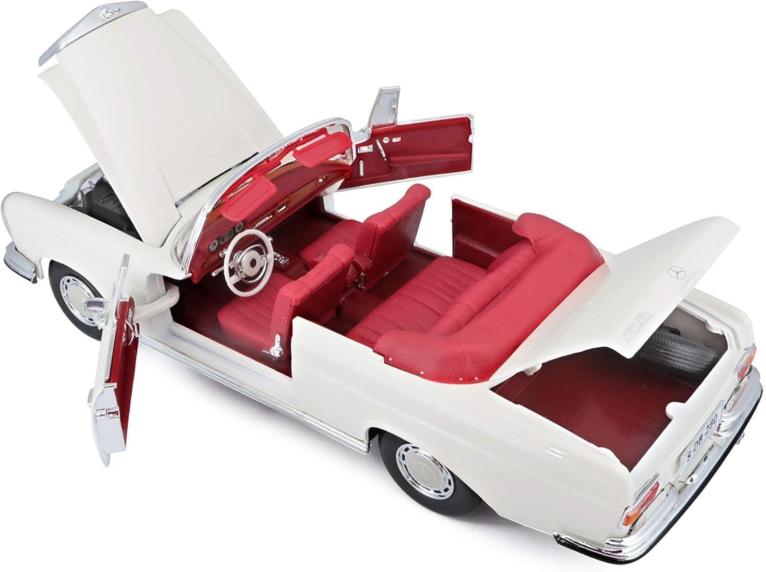 Maisto 1:18 1967 Mercedes-Benz 280SE Cabrio Diecast Vehicle