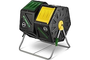 Mantis Dual Chamber Compost Tumbler: Effortless Home Composting