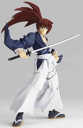 Miniatura 3 de Rurouni Kenshin Revoltech Super Poseable Figura de acción #110 Himura Battohsai