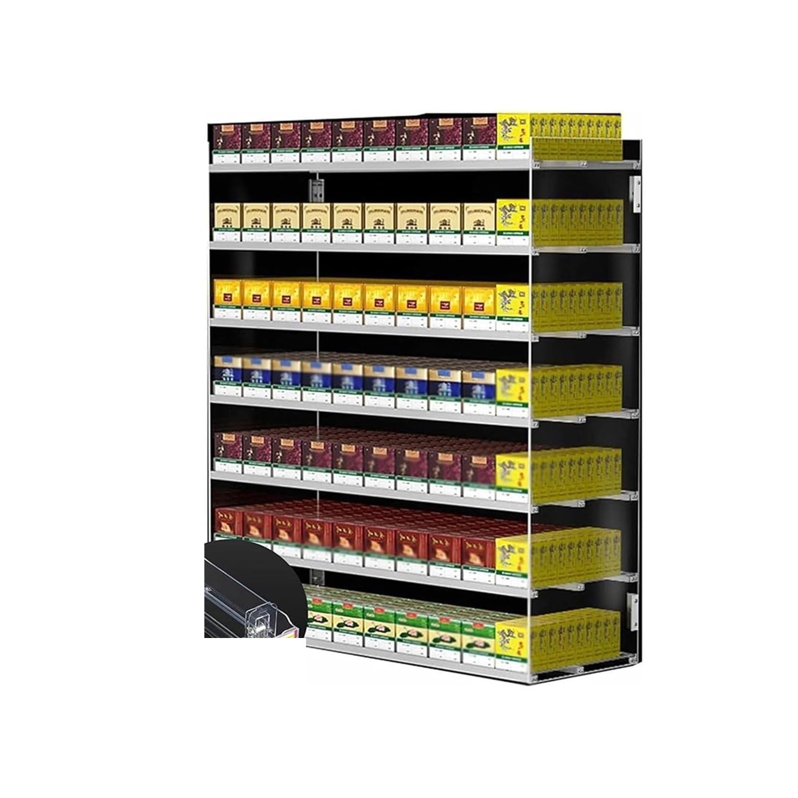 Scaffale da parete multistrato per negozi di alimentari – Armadio a mensola (38,5 x 29 x 20,6 cm) – Ideale per merchandising nized