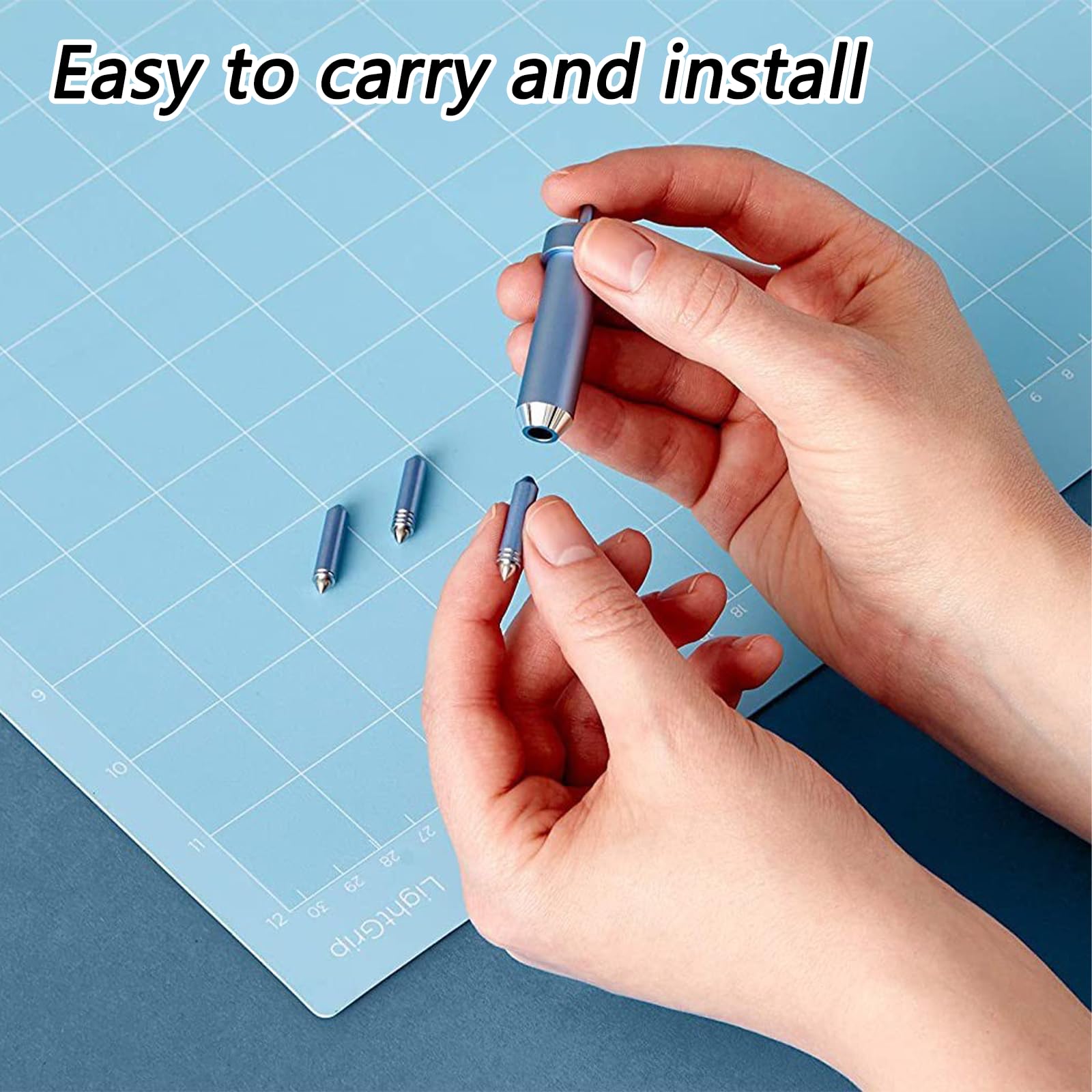 Kit di trasferimento in lamina per Cricut Maker, Maker 3, strumento per incisione per Cricut Explore Air, Explore Air 2, Explore Air 3, strumento per goffratura con lame fini, medie e grasse e