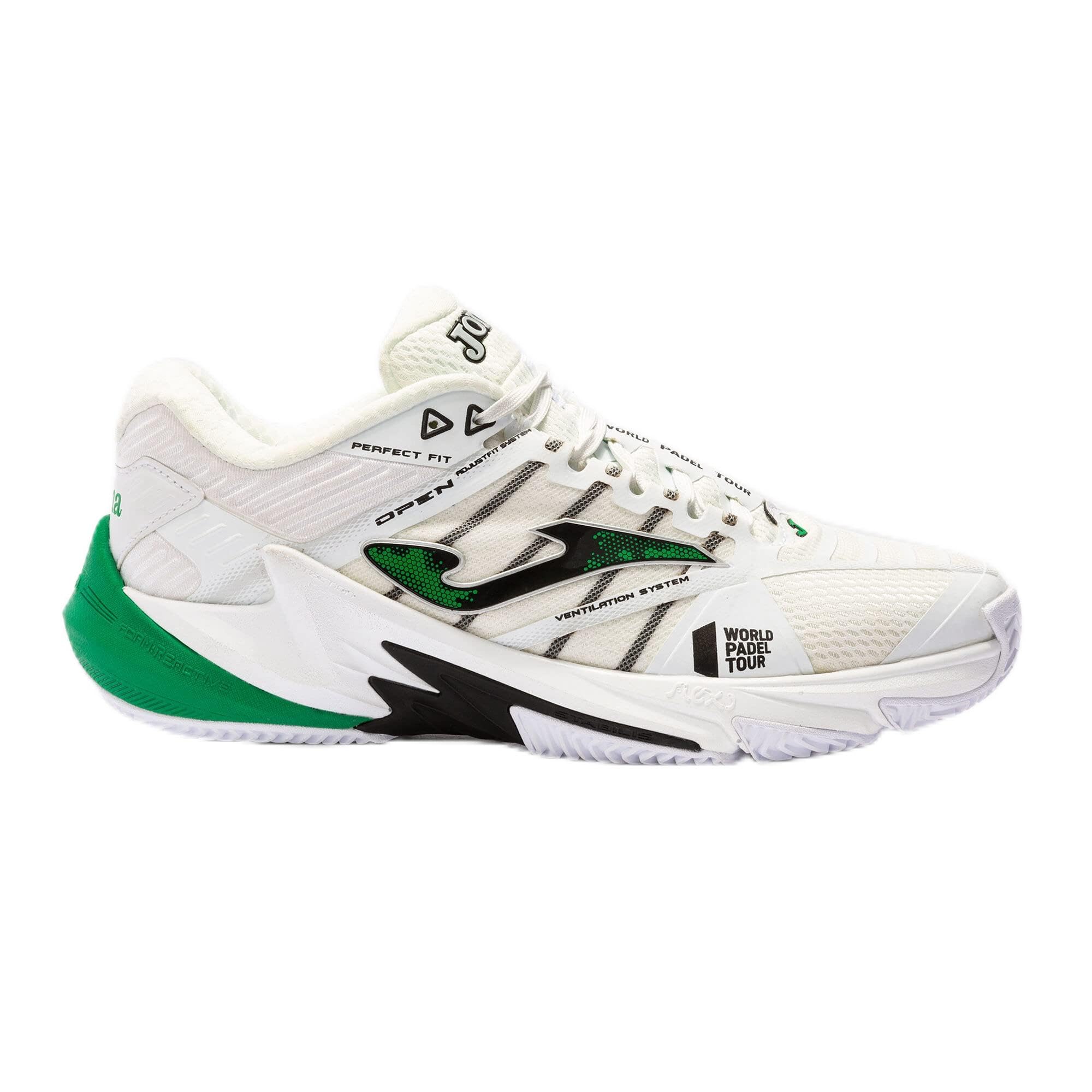 Joma Zapatillas Padel Open 22 Clay Hombre Blanco Verde Hombre Color: Blanco Talla: 40