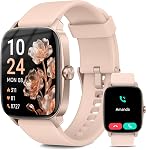 Montres intelligentes pour hommes femmes, avec appel Bluetooth, 1.85" Écran DIY Composez Smartwatch pour Android iPhone. 100+ Modes sportifs, moniteur de rythme cardiaque, AI Tracker de fitness intégré, IP68 imperméable