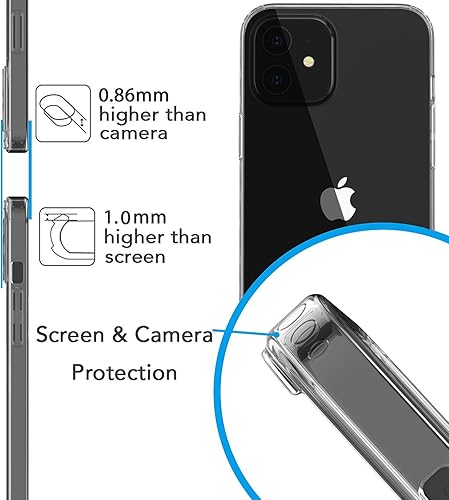 Miniatura 4 de Funda de cristal líquido diseñada para iPhone 13 Mini, a prueba de golpes, protección contra caídas, delgada, híbrida, resistente a los arañazos