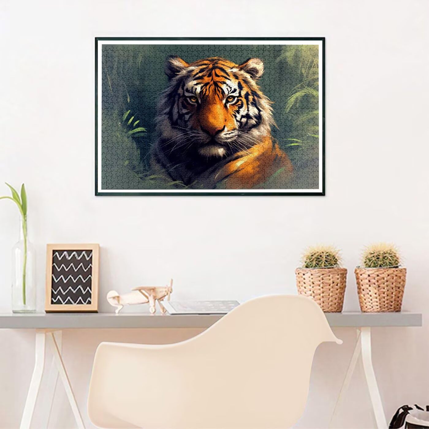 Puzzle 2000 Teile Tier Puzzle Erwachsene, DIY Groß Puzzelmatten, Holzpuzzle für Erwachsene und Kinder ab 12 Jahren Wooden Jigsaw Tiger Geschicklichkeitsspiel für Die Ganze Familie, Geschenke D-102
