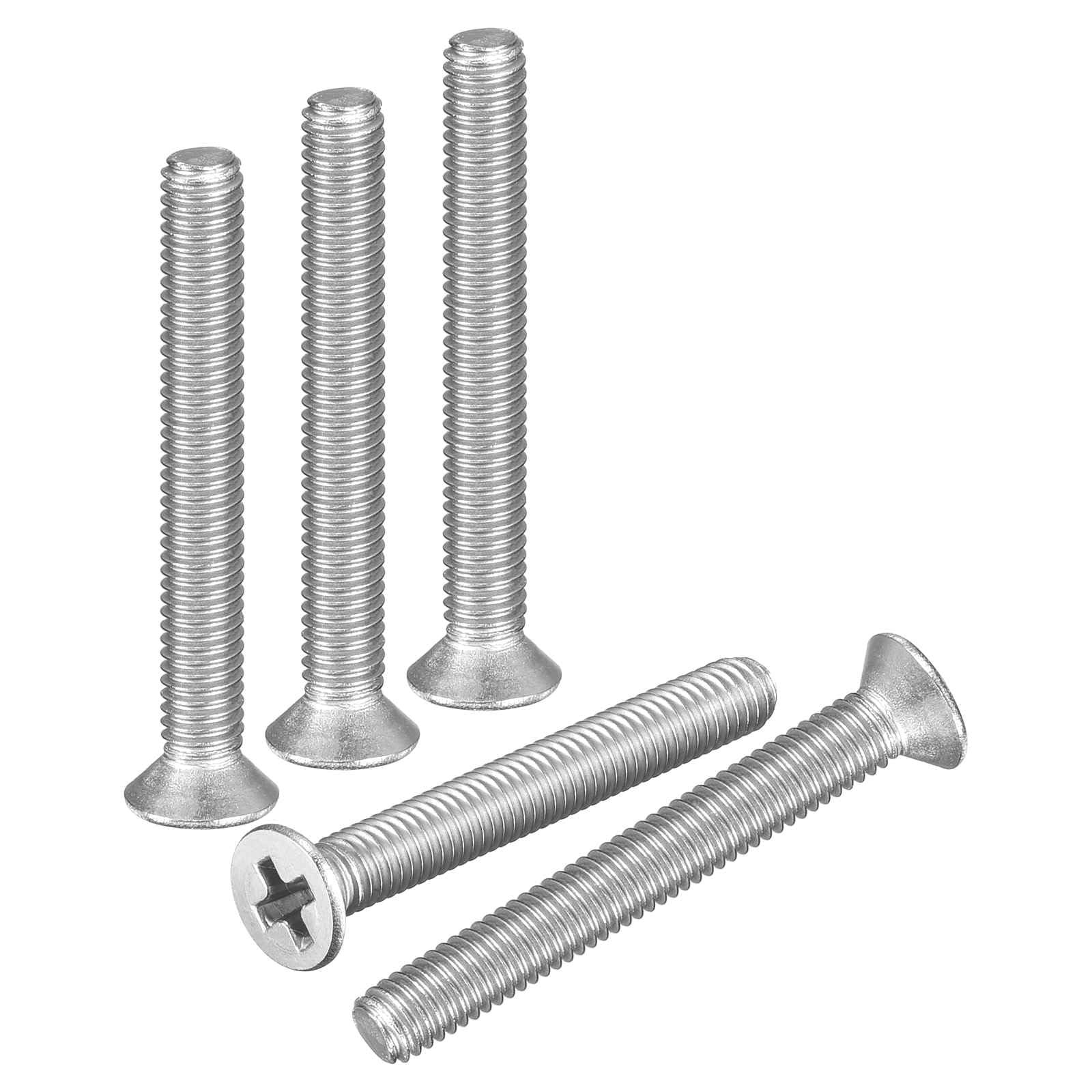 DTGN M2-0.4x22 Flat Head Machine Screws - 100PCS - Good for Electronics and Machinery - 304 Stainless Steel Phillips Countersunk Micro Metric Machine Screw Bolts- Silver