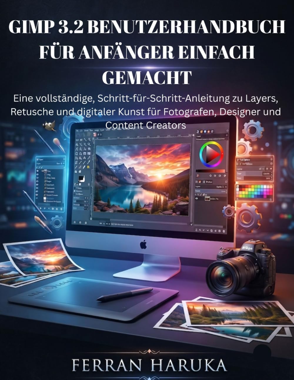 GIMP 3.2 BENUTZERHANDBUCH FÜR ANFÄNGER EINFACH GEMACHT: Eine vollständige, Schritt-für-Schritt-Anleitung zu Layers, Retusche und digitaler Kunst für Fotografen, Designer und Content Creators