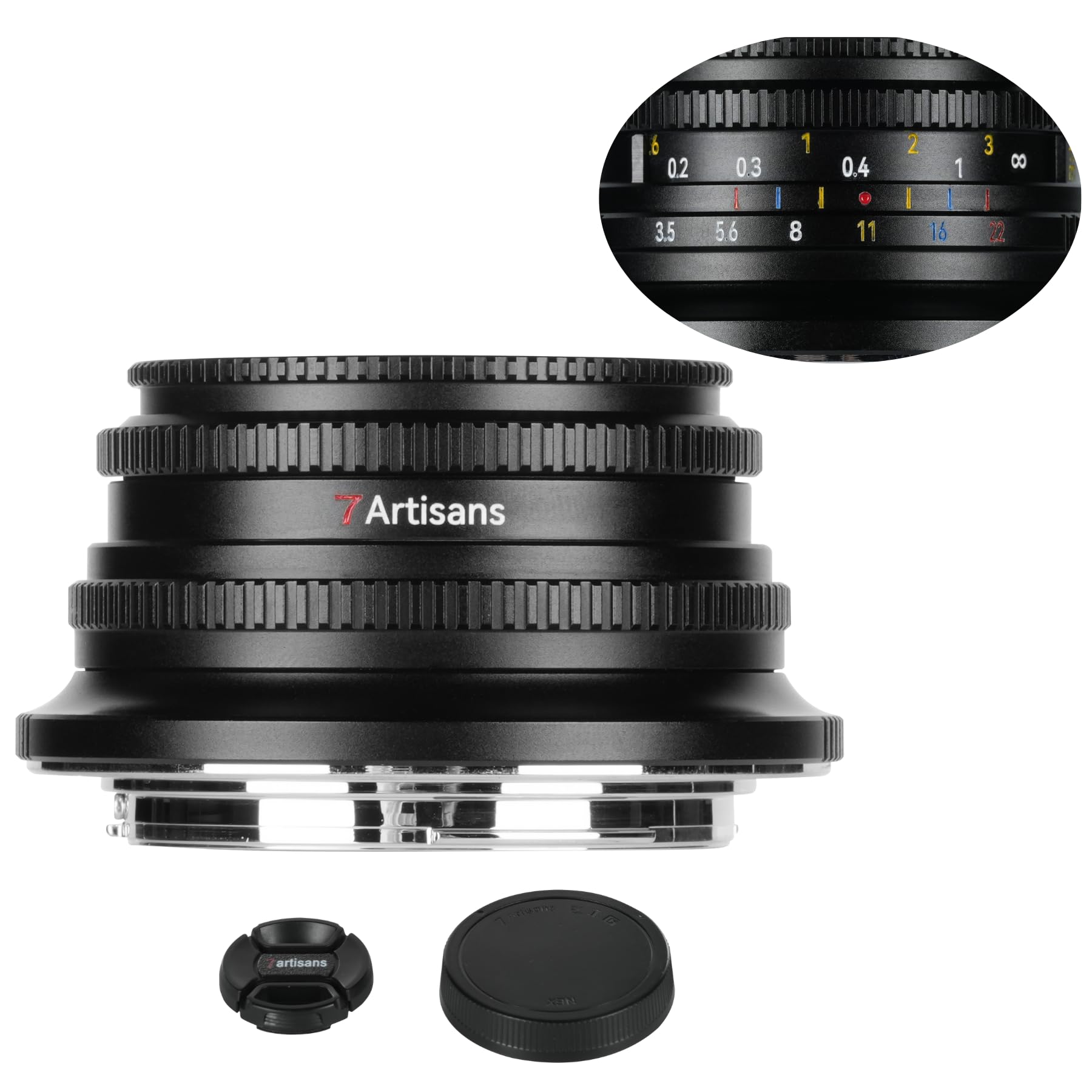 7Artisans 10mm F3.5 ultra grande angolo M43-Mount obiettivo, 108° APS-C messa a fuoco manuale obiettivo, compatibile con M4/3-Mount GH 1, GH 5,GX8, GF1,GF6, GF7, GF8,DC-BGH1 Alpha 7 IV