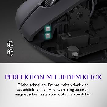Alienware PRO ゲーミングマウス Alienware Gamingmaus – 4 KHz kabellos und 8 KHz