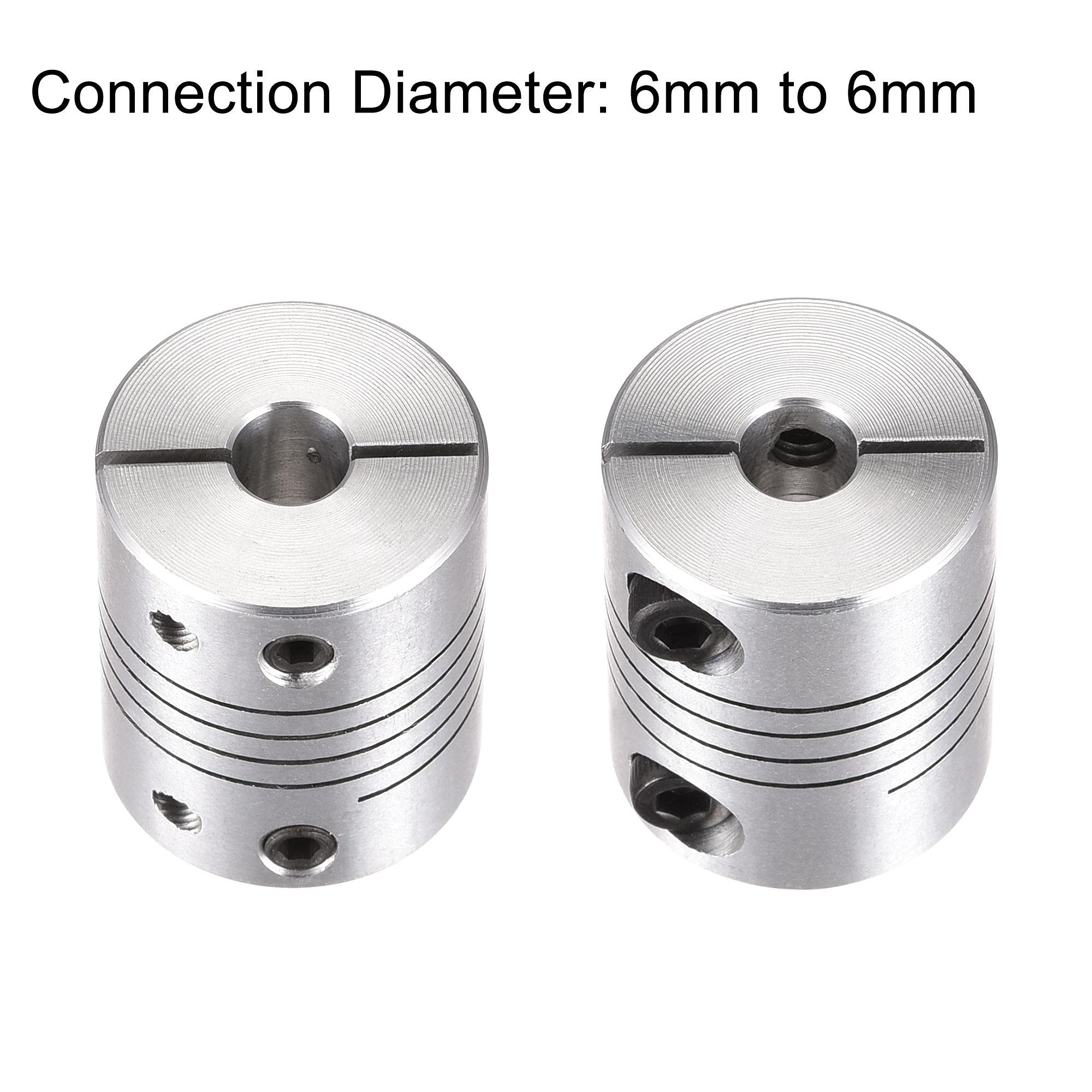 Collares De Eje Partidos De Aluminio - Juego De 2, Para Eje De 17 Mm, Ancho 12 Mm - Topes Y Sujeción Para Poleas, Máquinas