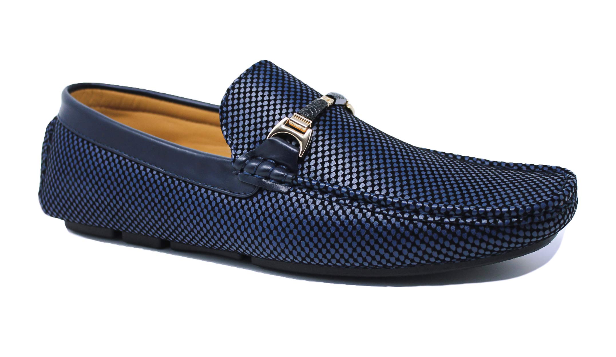Evoga Mocassini uomo Class eleganti scarpe in ecopelle con fibbia