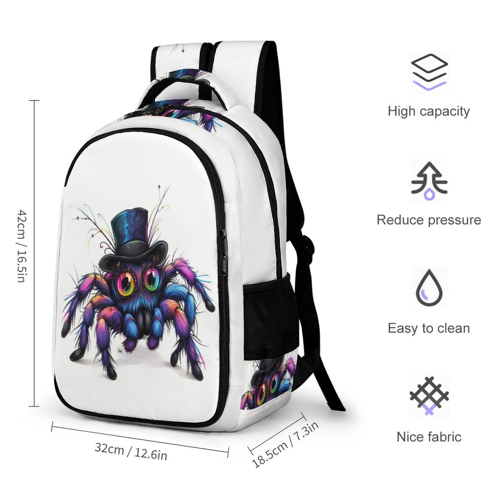 Sac À Dos Butterfly Scolaire Garçons Adolescents Grands Sacs D'école Insect Theme Filles Cartables Enfants Sacs À Dos Impression Sacs D'école Pour 8-15 Ans