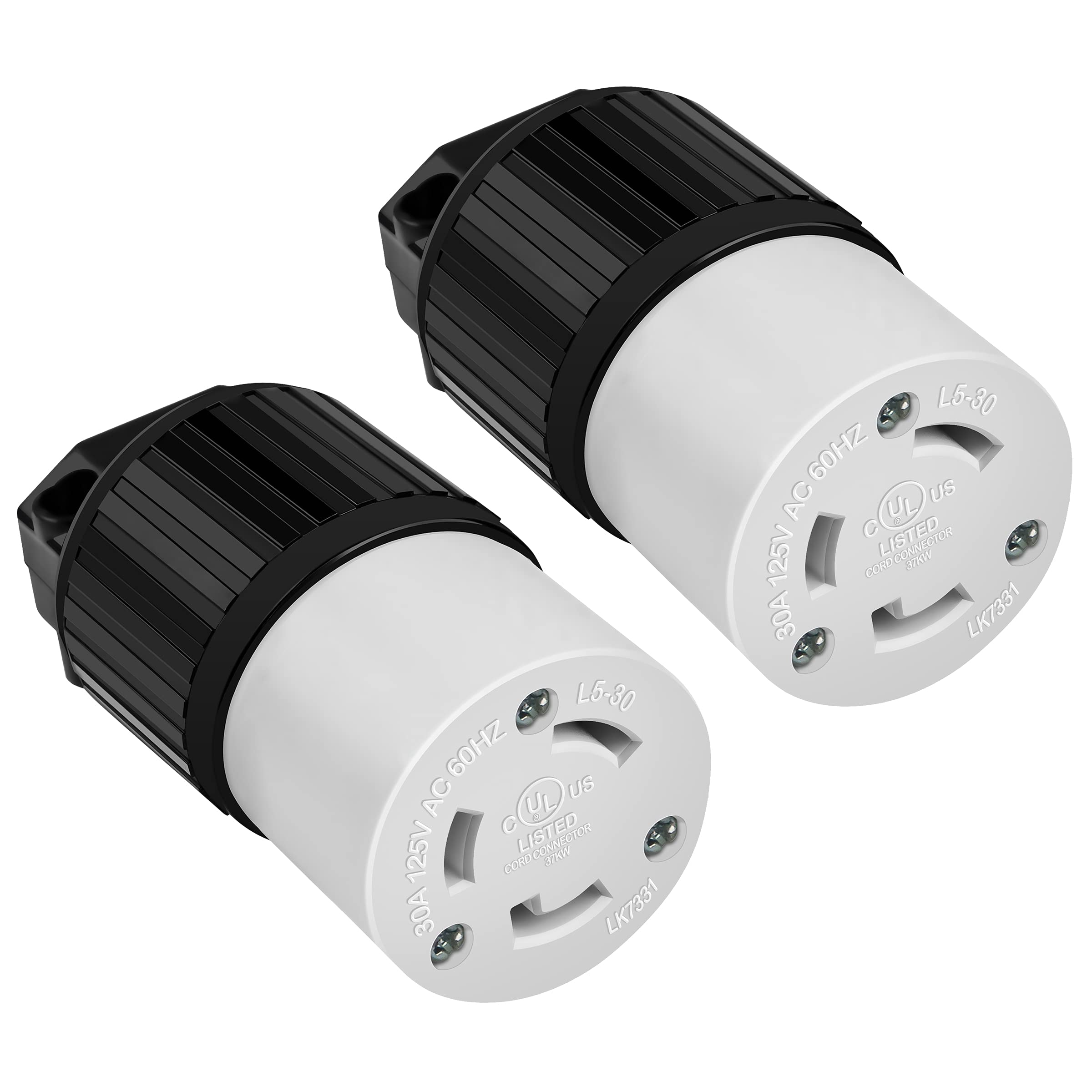 ENERLITES NEMA L5-30R Locking Connector Generator Twist Lock Female Plug 30 Amp 125 Volt