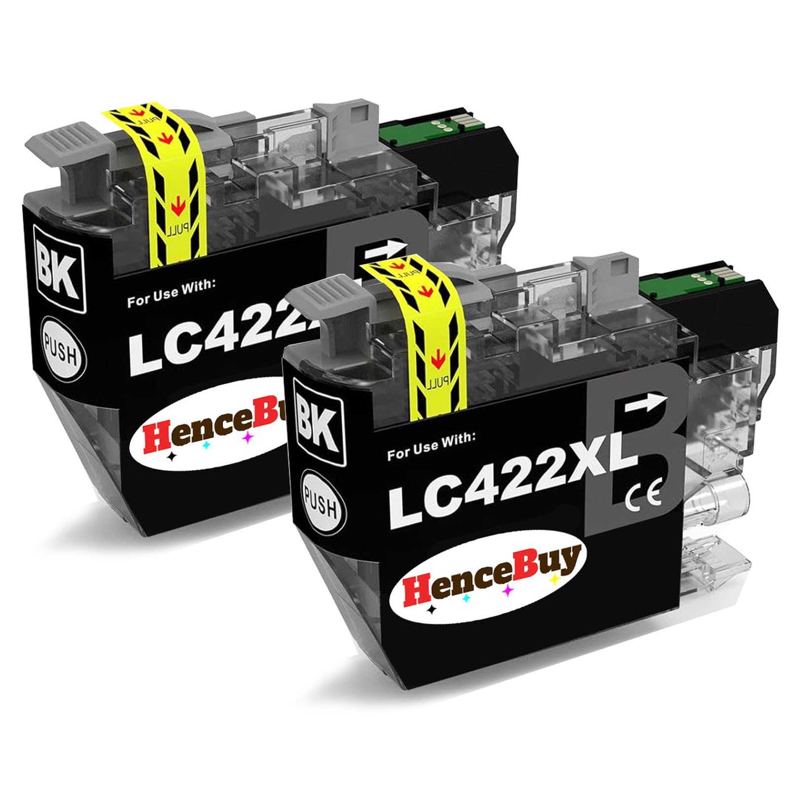 LC422XL Black Ink Cartridges for Brother LC422 XL LC-422XLVAL High Capacity Multipack for Brother MFC-J6940DW MFC-J5340DW MFC-J5740DW MFC-J5345DW MFC-J6540DW Printers (2 Black)