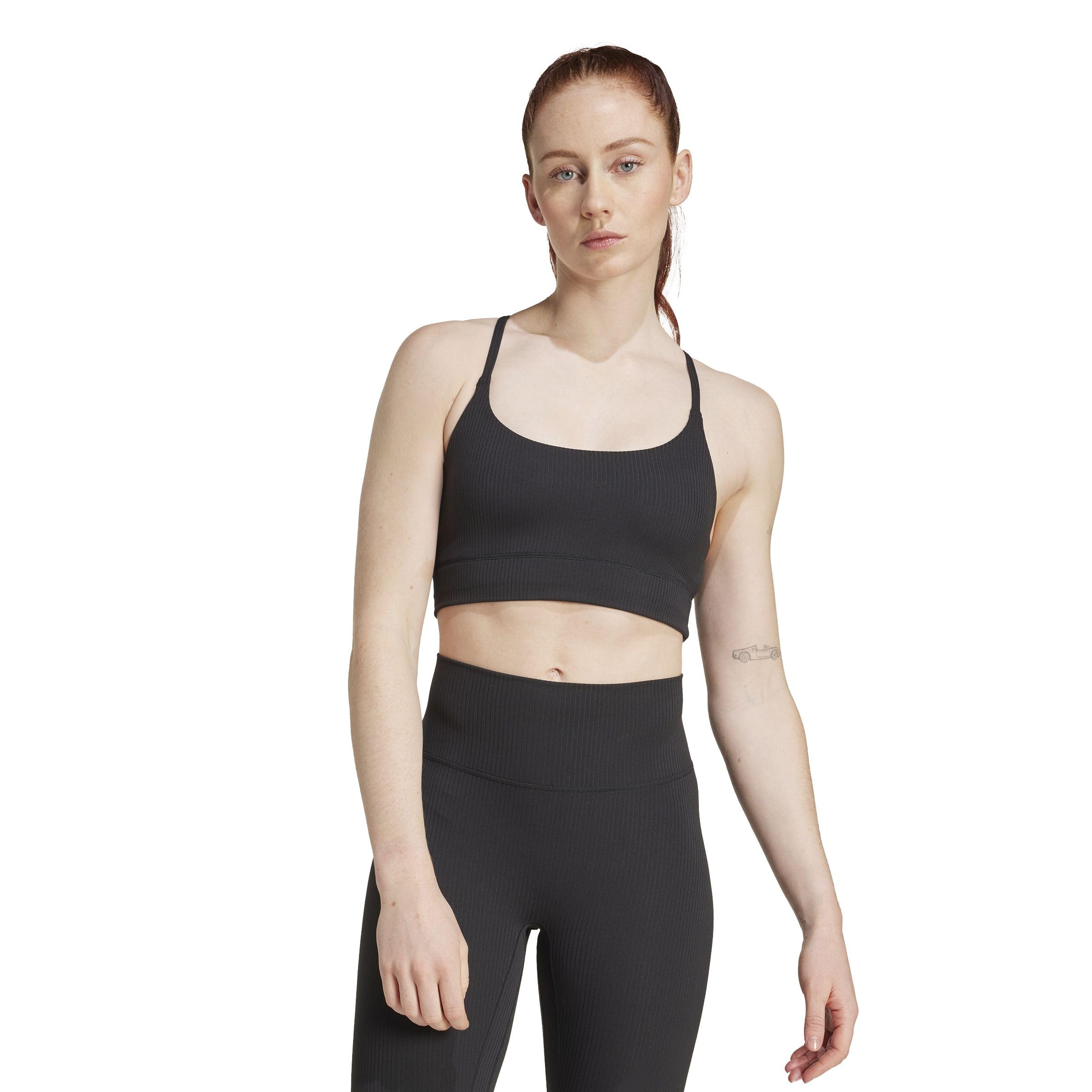adidas All Me Rib Light Support Bra Reggiseno Sportivo Donna (Pacco da 1)