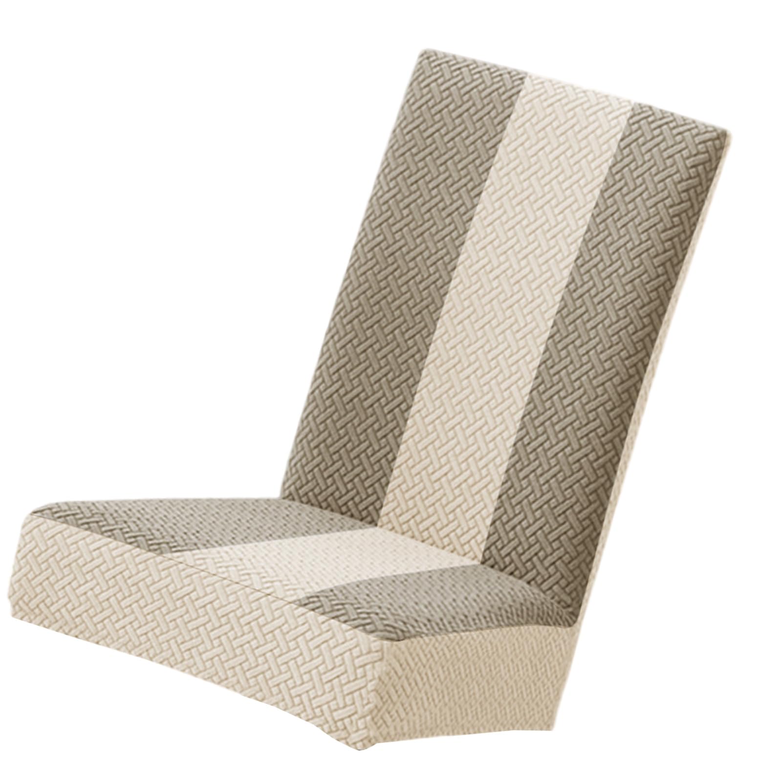 Xjdzineq Geometric Print Stretchable Seat Covers Fabric Striped for Indoor Furniture Protections Slipcover Modern Geometric Chair Slipcover