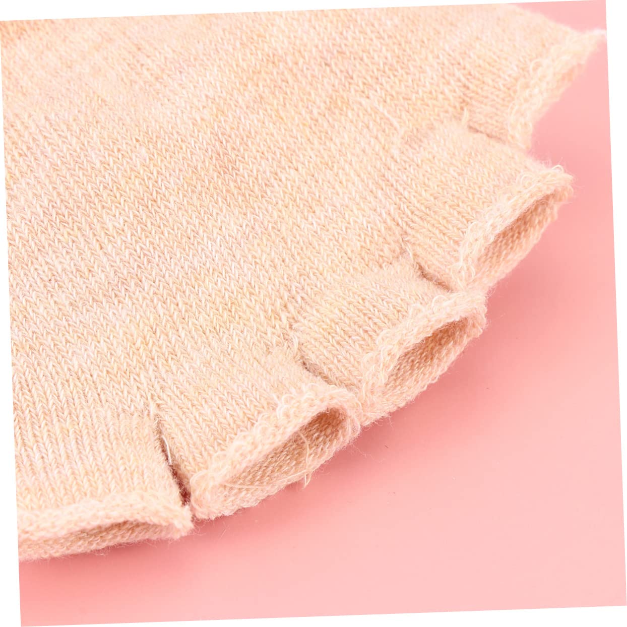 BEBEMOKO 4 Pair Women's Five Toe Socks Cotton No Show Half Socks Peep Toe Design for Yoga Fitness