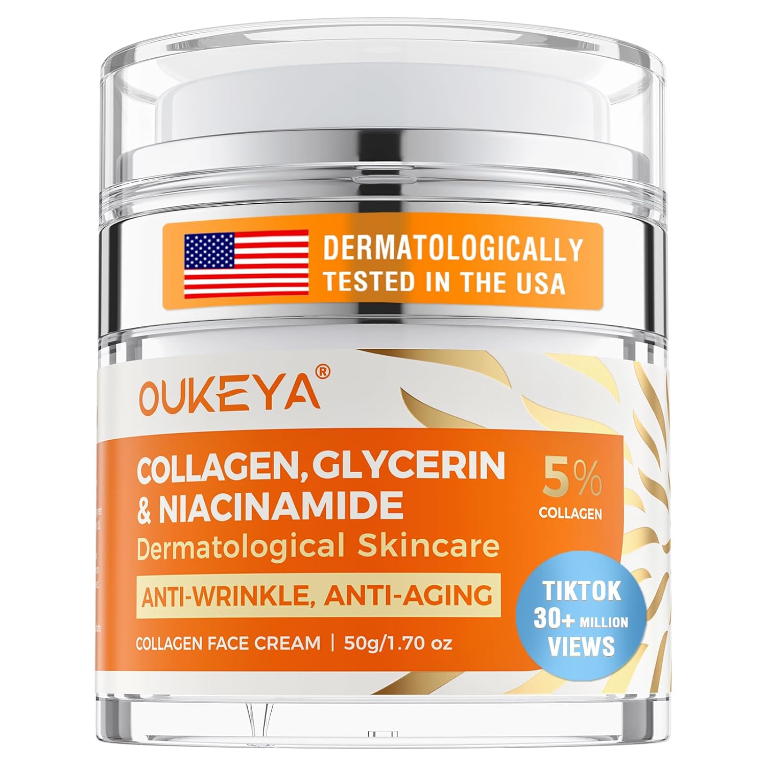 OUKEYA Collagen, Retinol & Hyaluronic Acid Cream – Anti-Aging Face Moisturizer for Face, Neck & Décolleté, Daily Moisturizer Face Cream – 1.7 fl.oz with 5% Hyaluronic Acid Niacinamide OUKEYA Collagen, Retinol & Hyaluronic Acid Cream – Anti-Aging Face Moisturizer for Face, Neck & Décolleté, Daily Moisturizer Face Cream – 1.7 fl.oz with 5% Hyaluronic Acid Niacinamide