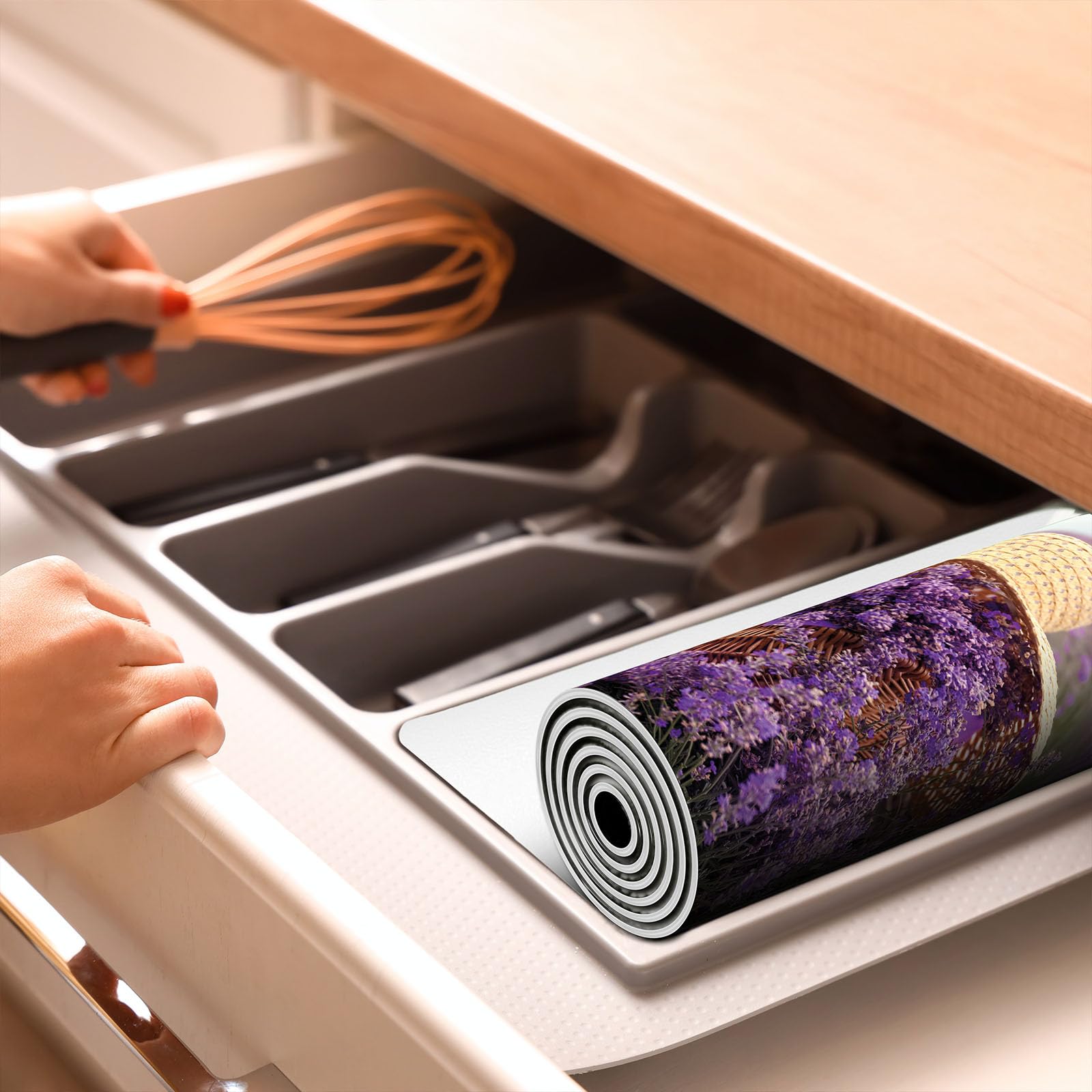 Copertura Tappetino Piano Induzione 30x52 cm Cucina Coprifornelli Protezione per Piano Induzione - lavanda