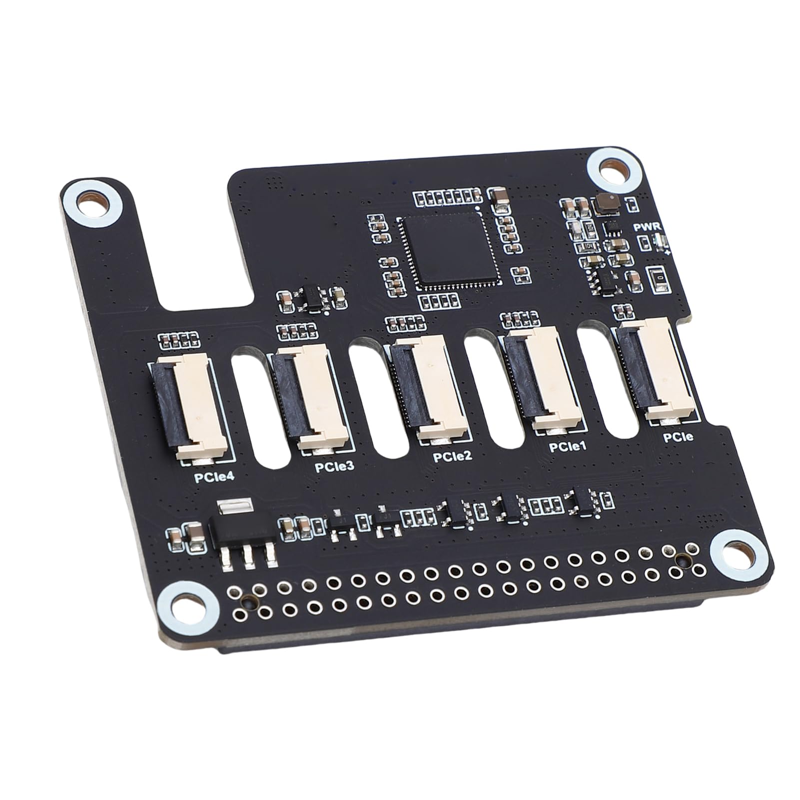 Zunate Scheda Adattatore PCIe FFC Multicanale Connettività Efficiente per RasPi 5 Supporta più HAT Stacking 4