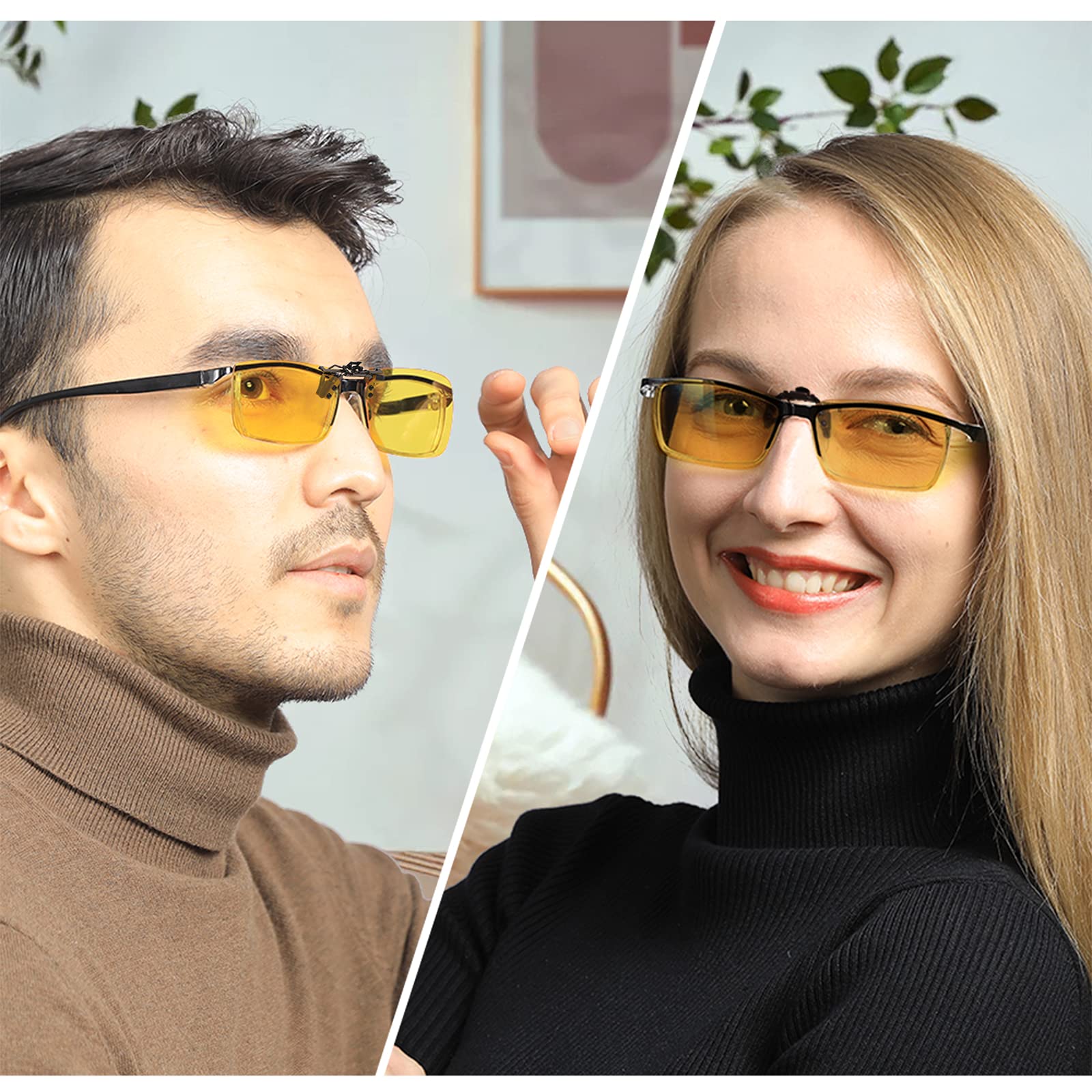 TERAISE Occhiali da Sole con Montatura polarizzata su Occhiali da Vista Anti-riflesso UV400 per Uomo Donna Che viaggiano in Viaggio Sport Esterno