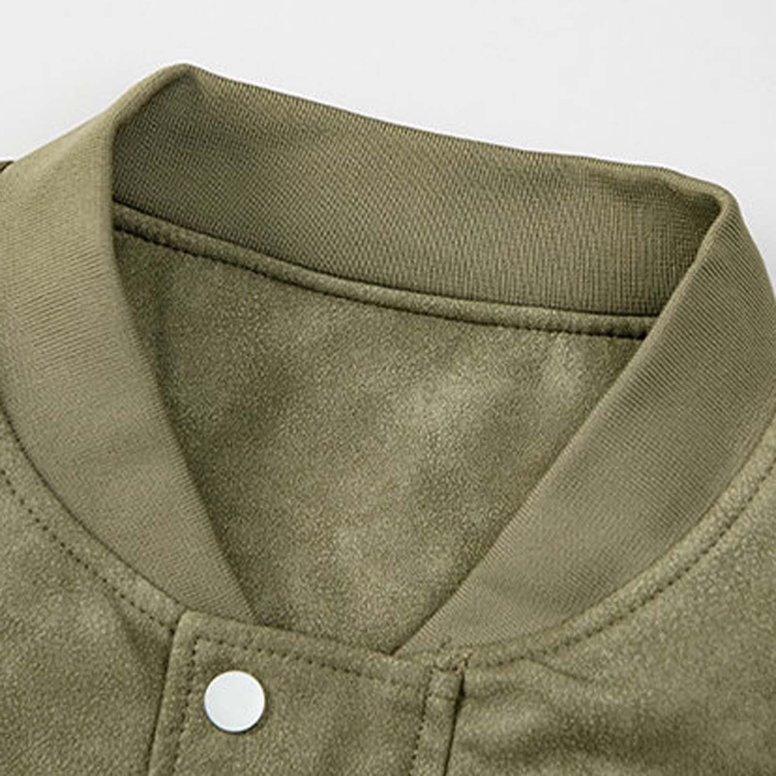 Blouson homme tendance moderne, idéal pour le printemps Veste décontractée pour homme, coupe slim, manteau d'hiver élégant, boutonné sur le devant, vêtement d'extérieur léger