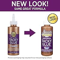 Vista 9 de Pegamento Pegajoso Original de Aleene's, Adhesivo Multiusos, Perfecto para Manualidades y Proyectos de Bricolaje, Se Seca Rápido y Transparente