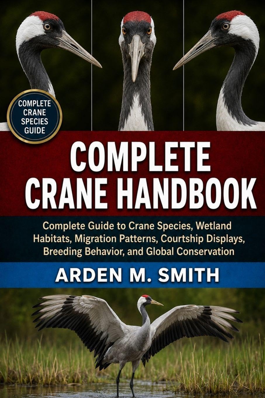 COMPLETE CRANE HANDBOOK: Complete Guide to Crane Species, Wetland Habitats, Migration Patterns, Courtship Displays, Breeding Behavior, and Global Conservation Option