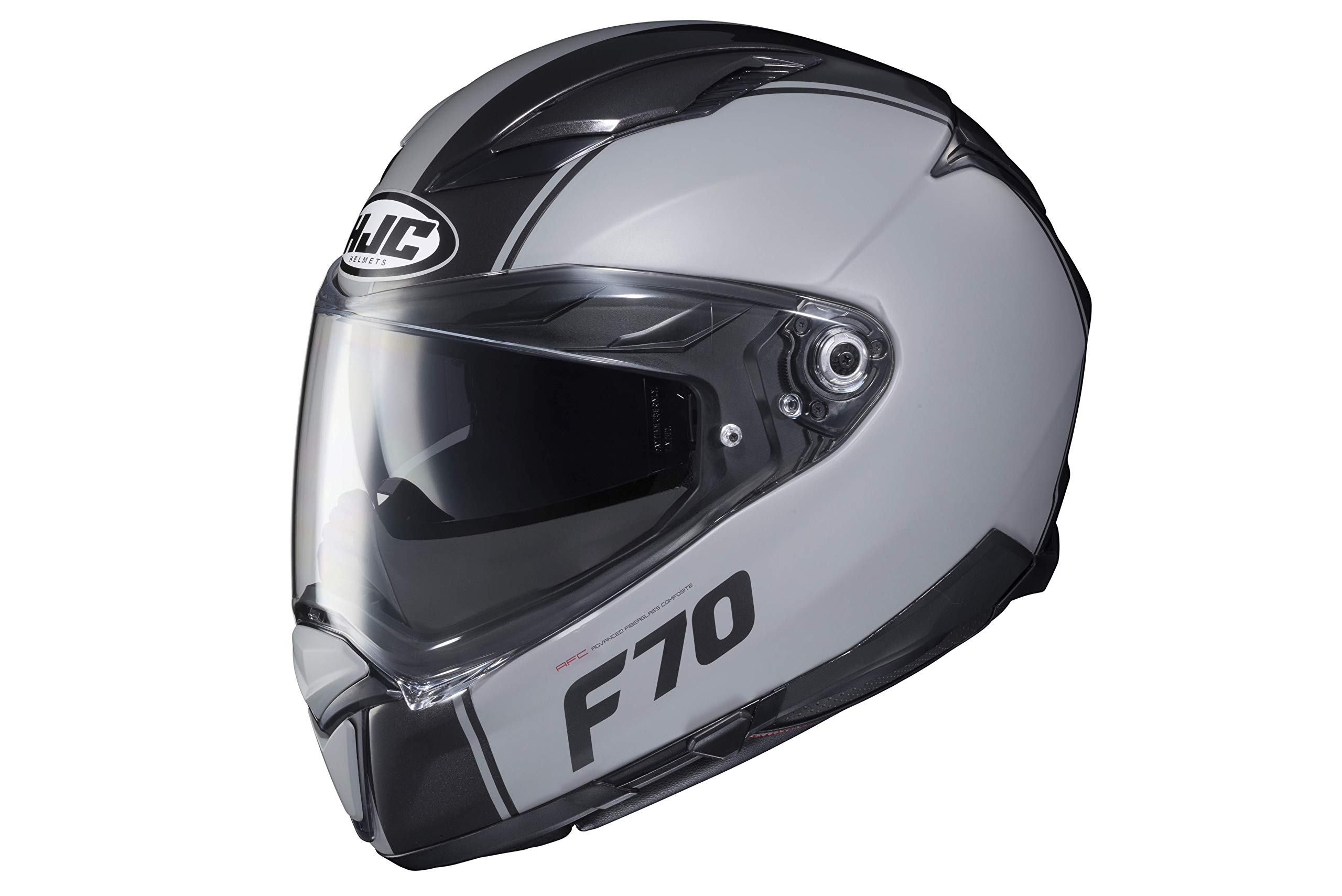 Hjc Men's Black Grey F70 Mago Helmet, Black-Grey, Size Xl For