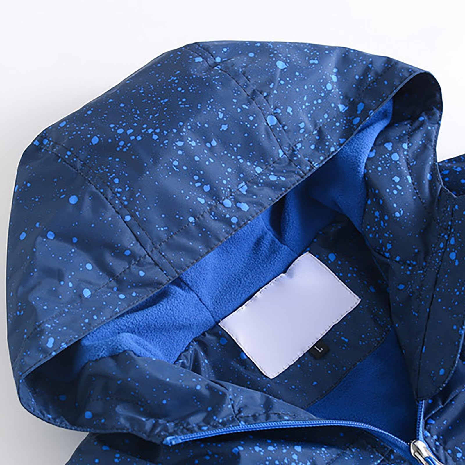 Giacca per ragazzi Giacca a vento leggera foderata in pile con cappuccio giacche all'aperto antivento escursionismo cappotto per bambini autunno inverno Outwear