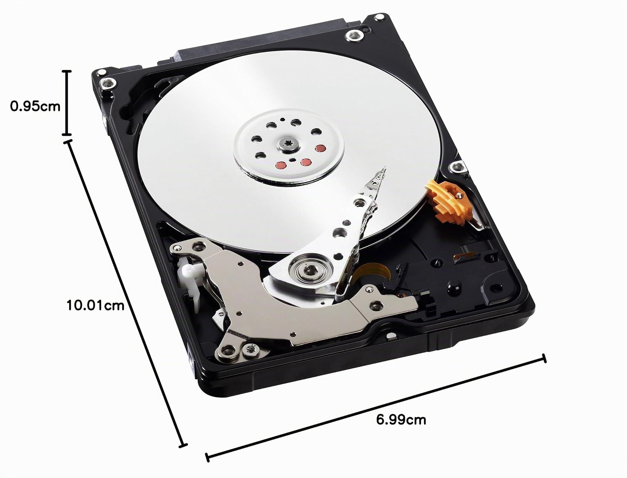 WD WD10JPVX Blu Hard Disk Mobile da 1 TB, 5400 RPM, SATA 6 GB/s, 2.5 ", 9.5 mm