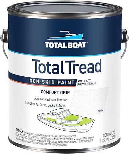Miniatura 9 de TotalBoat TotalTread Pintura Antideslizante para Cubierta, Revestimiento de Tracción Antideslizante de Grado Marino para Barcos, Madera, Fibra