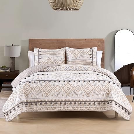 HORIMOTE HOME Boho Style Western Quilts Queen Size